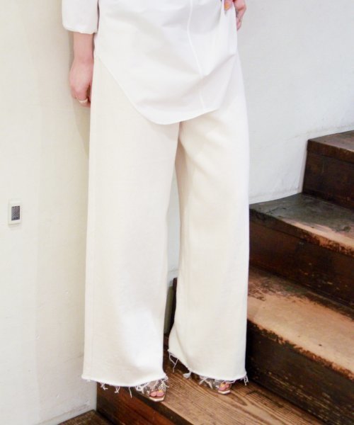 plage(プラージュ)の「《追加》Soft Twill ワイドパンツ◆(その他パンツ・レディース・アイボリー・36/34/38)」の10枚目の写真