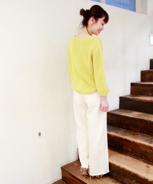 plage(プラージュ)の「《追加》Soft Twill ワイドパンツ◆(その他パンツ・レディース・アイボリー・36/34/38)」の4枚目の写真