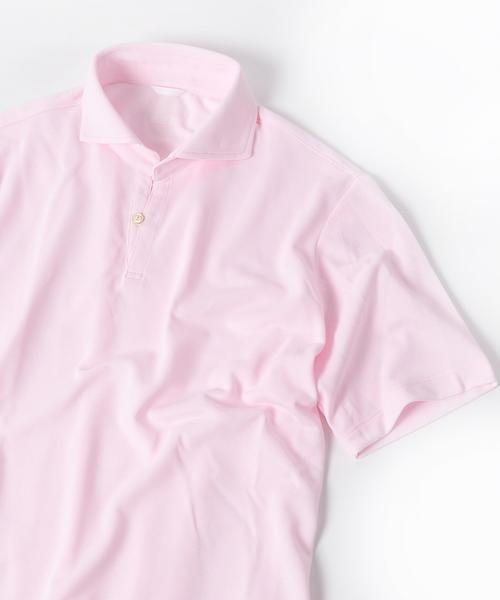 SHIPS（シップス）の「SC: 高機能消臭糸"デオセル(R)(DEOCELL(R))"使用 消臭・抗菌 スキッパーポロシャツ（ポロシャツ・メンズ・ネイビー/ピンク/ホワイト/ブラウン・X-LARGE/LARGE/SMALL/MEDIUM）」の4枚目の写真