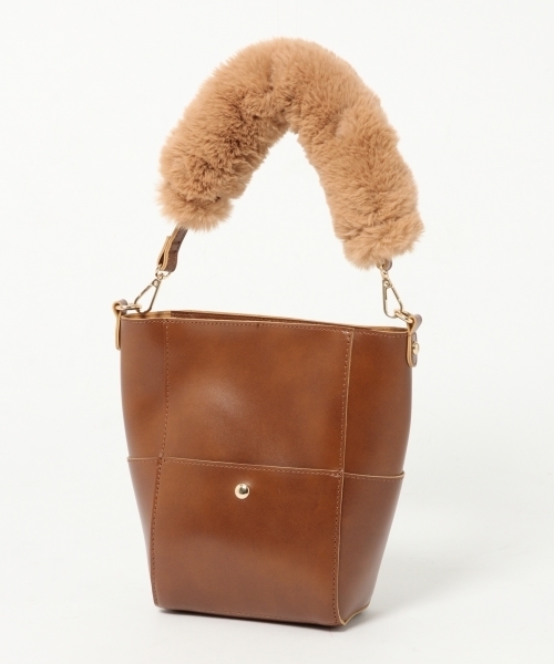 Heather（ヘザー）の「ファーハンドルBAG　766236（ハンドバッグ・レディース・ブラック/ブラウン/レッド系その他・ONESIZE）」の18枚目の写真