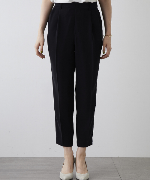 STUDIOUS（ステュディオス）の「ダブルクロスセットアップテーパードパンツ（その他パンツ・レディース・グレイッシュベージュ/ネイビー/ブラック/キャメル・1/0）」の9枚目の写真