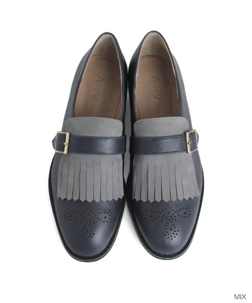 A de Vivre（アドゥヴィーヴル）の「【本革】キルティオックスフォード（ドレスシューズ・レディース・ブラック/グレー系その他/ブラウン/ホワイト/グレー/ベージュ・LL/M/S/L）」の5枚目の写真