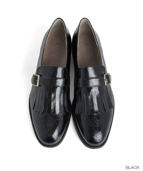 A de Vivre（アドゥヴィーヴル）の「【本革】キルティオックスフォード（ドレスシューズ・レディース・ブラック/グレー系その他/ブラウン/ホワイト/グレー/ベージュ・LL/M/S/L）」の3枚目の写真