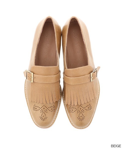 A de Vivre（アドゥヴィーヴル）の「【本革】キルティオックスフォード（ドレスシューズ・レディース・ブラック/グレー系その他/ブラウン/ホワイト/グレー/ベージュ・LL/M/S/L）」の6枚目の写真