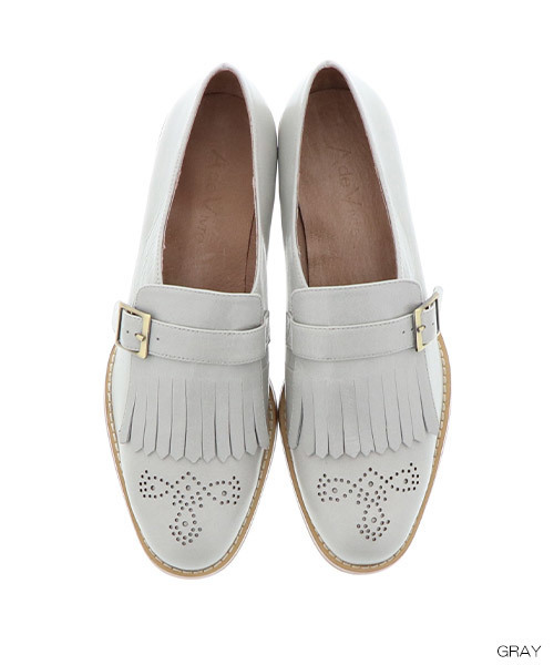 A de Vivre（アドゥヴィーヴル）の「【本革】キルティオックスフォード（ドレスシューズ・レディース・ブラック/グレー系その他/ブラウン/ホワイト/グレー/ベージュ・LL/M/S/L）」の4枚目の写真