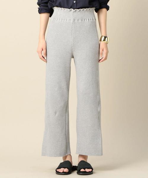 BEAUTY&YOUTH UNITED ARROWS（ビューティーアンドユースユナイテッドアローズ）の「BY リブスリットパンツ ◆（その他パンツ・レディース・ブラック/グレー・SMALL/MEDIUM）」の12枚目の写真