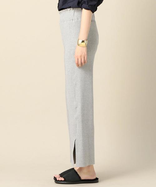 BEAUTY&YOUTH UNITED ARROWS（ビューティーアンドユースユナイテッドアローズ）の「BY リブスリットパンツ ◆（その他パンツ・レディース・ブラック/グレー・SMALL/MEDIUM）」の3枚目の写真