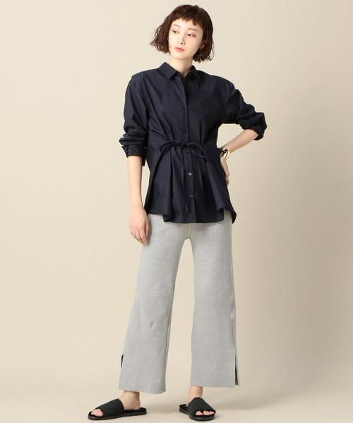 BEAUTY&YOUTH UNITED ARROWS（ビューティーアンドユースユナイテッドアローズ）の「BY リブスリットパンツ ◆（その他パンツ・レディース・ブラック/グレー・SMALL/MEDIUM）」の4枚目の写真