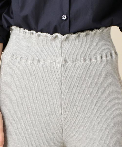 BEAUTY&YOUTH UNITED ARROWS（ビューティーアンドユースユナイテッドアローズ）の「BY リブスリットパンツ ◆（その他パンツ・レディース・ブラック/グレー・SMALL/MEDIUM）」の5枚目の写真