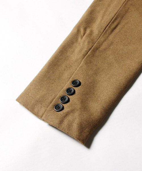 THE CASUAL（カジュアル）の「ウール混 メルトン ステンカラーコート バルカラー コート（ステンカラーコート・メンズ・ブラック/ネイビー/カーキ/ワイン/チャコール/グレー/キャメル/ブラウン/ブルー系その他/モカ/ベージュ系その他/グレー系その他・M/S/L/LL）」の19枚目の写真