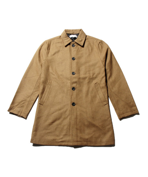 THE CASUAL（カジュアル）の「ウール混 メルトン ステンカラーコート バルカラー コート（ステンカラーコート・メンズ・ブラック/ネイビー/カーキ/ワイン/チャコール/グレー/キャメル/ブラウン/ブルー系その他/モカ/ベージュ系その他/グレー系その他・M/S/L/LL）」の13枚目の写真