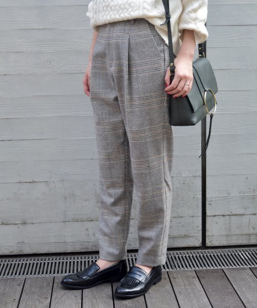 Journal Standard Relume ジャーナルスタンダード レリューム の コンテスチェックタックパンツ その他パンツ Wear
