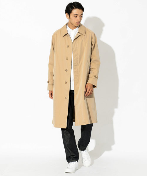 100年コート（ヒャクネンコート）の「＜100年コート＞エイジドクラシックバルマカーンコート（トレンチコート・メンズ・ベージュ/ネイビー・L/M/LL/S）」の3枚目の写真