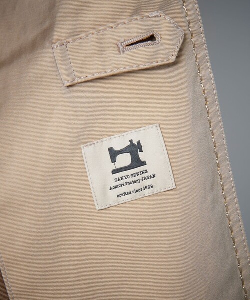 100年コート（ヒャクネンコート）の「＜100年コート＞エイジドクラシックバルマカーンコート（トレンチコート・メンズ・ベージュ/ネイビー・L/M/LL/S）」の14枚目の写真