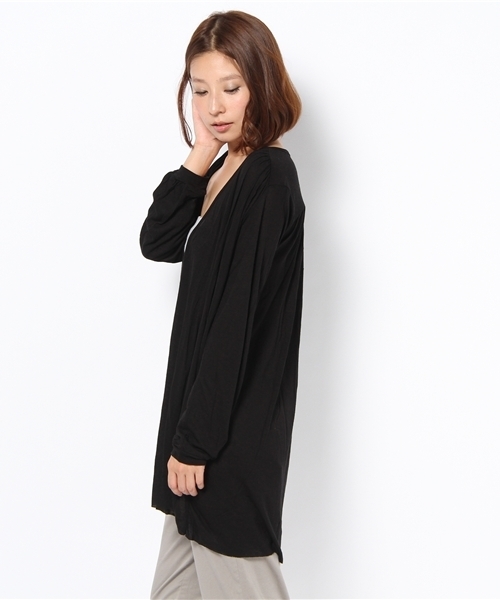 アルカリ alcali カットソー Uネック 長袖 切替 紺 ネイビー /MN COMME des GARCONS HOMME(コムデギャルソンオム) ⁄ 2トーンデザイン