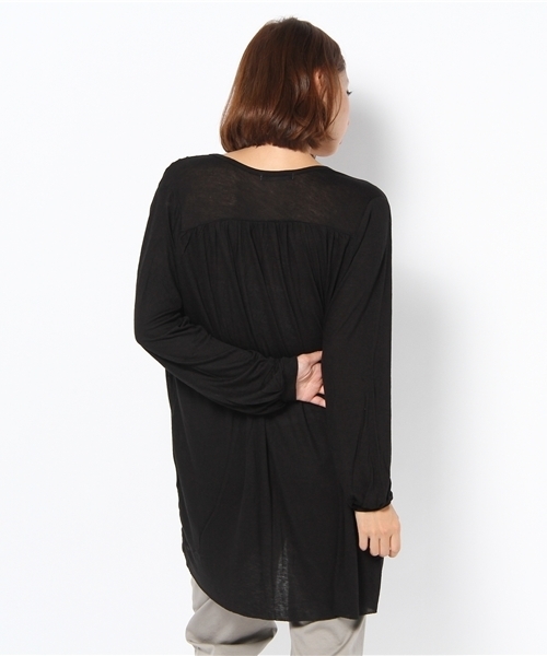 アルカリ alcali カットソー Uネック 長袖 切替 紺 ネイビー /MN COMME des GARCONS HOMME(コムデギャルソンオム) ⁄ 2トーンデザイン