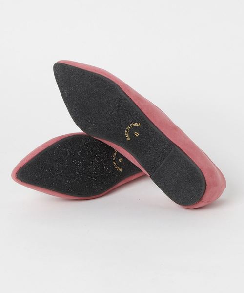 KOBE LETTUCE（コウベレタス）の「ポイントパールデザインポインテッドトゥフラットパンプス/レディースシューズ/フラットシューズ[I1472]神戸レタス（パンプス・レディース・ブルー系その他/ピンク/ブラック系その他/ブラック/ベージュ・L/LL/M/S）」の8枚目の写真