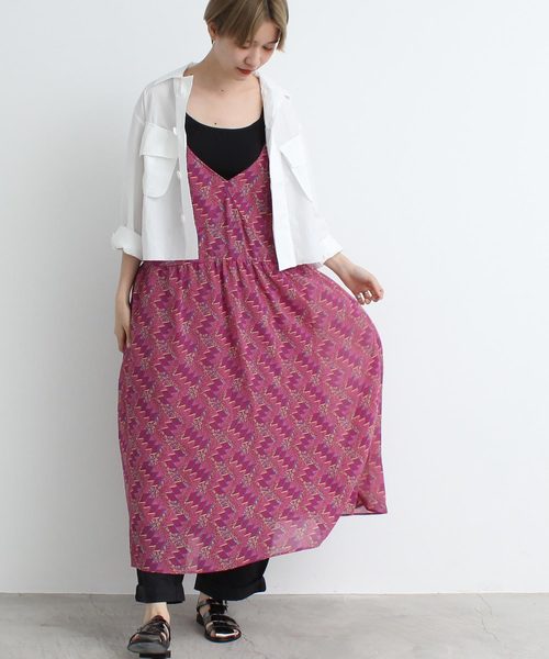 Ebonyivory エボニーアイボリー の キカガクドットプリント ルーズキャミワンピース ワンピース Wear