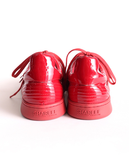 SHAREEF（シャリーフ）の「ENAMEL SNEEKER（スニーカー・メンズ・レッド/ホワイト/パープル/ブラック/ネイビー・1/2）」の9枚目の写真