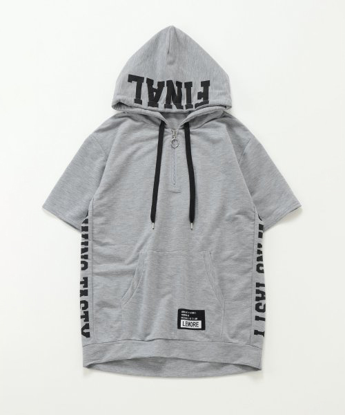 VENCEEXCHANGE（ヴァンスエクスチェンジ）の「裏毛ハーフジップパーカー（パーカー・レディース・ホワイト/グレー/ブラック/レッド・M）」の3枚目の写真