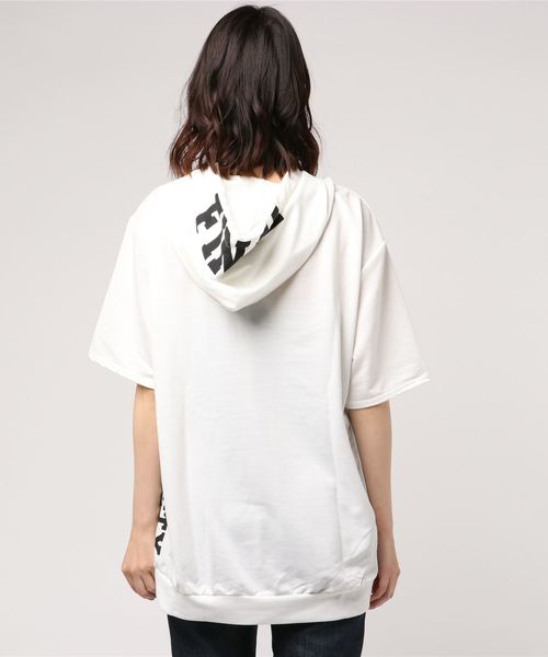 VENCEEXCHANGE（ヴァンスエクスチェンジ）の「裏毛ハーフジップパーカー（パーカー・レディース・ホワイト/グレー/ブラック/レッド・M）」の6枚目の写真