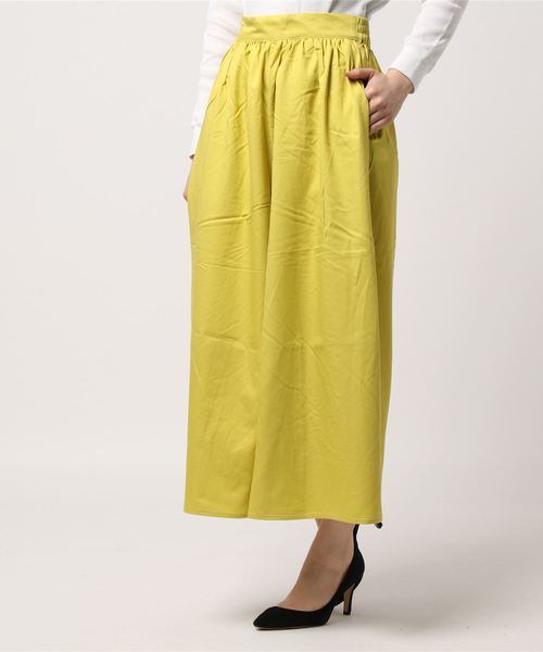 AMERICAN HOLIC（アメリカンホリック）の「・ラチネギャザーワイドガウチョパンツ（その他パンツ・レディース・カーキ/ベージュ/ブルー/イエロー/ネイビー/キャメル・FREE）」の9枚目の写真