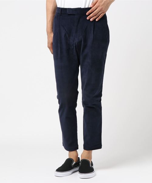 NANO universe（ナノユニバース）の「：１タックコーデュロイテーパードパンツ（その他パンツ・メンズ・ベージュ/ブラック/ダークブラウン/ネイビー・LARGE/MEDIUM/SMALL/X-LARGE）」の4枚目の写真