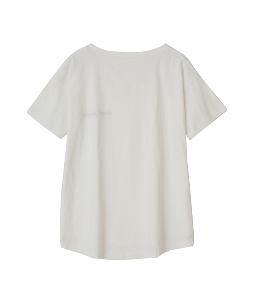 MAISON DE REEFUR（メゾンドリーファー）の「Bonne Journee Tシャツ（Tシャツ/カットソー・レディース・ホワイト・F）」の2枚目の写真