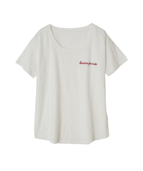 MAISON DE REEFUR（メゾンドリーファー）の「Bonne Journee Tシャツ（Tシャツ/カットソー・レディース・ホワイト・F）」の5枚目の写真