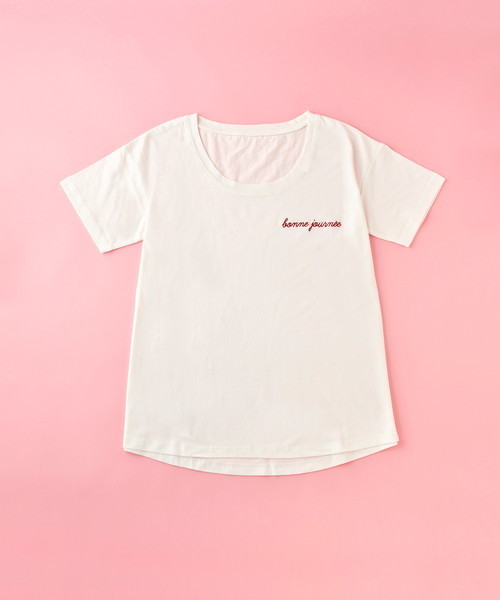 MAISON DE REEFUR（メゾンドリーファー）の「Bonne Journee Tシャツ（Tシャツ/カットソー・レディース・ホワイト・F）」の7枚目の写真