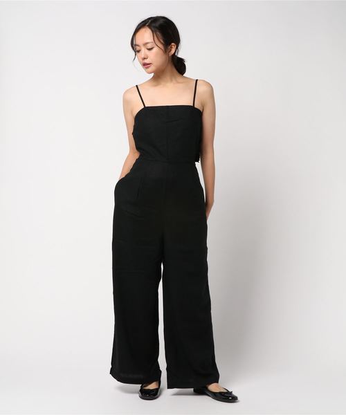 LOWRYS FARM（ローリーズファーム）の「メンアサウシロリボンサロペ　804623（サロペット/オーバーオール・レディース・ブラック/グリーン/グレー・MEDIUM/LARGE）」の7枚目の写真