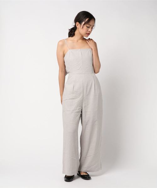 LOWRYS FARM（ローリーズファーム）の「メンアサウシロリボンサロペ　804623（サロペット/オーバーオール・レディース・ブラック/グリーン/グレー・MEDIUM/LARGE）」の12枚目の写真