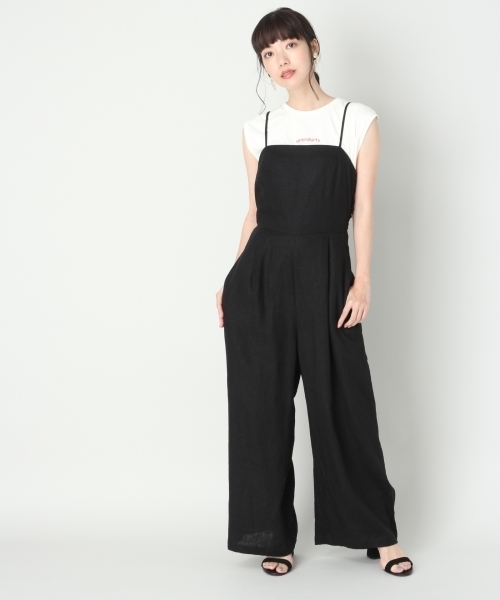 LOWRYS FARM（ローリーズファーム）の「メンアサウシロリボンサロペ　804623（サロペット/オーバーオール・レディース・ブラック/グリーン/グレー・MEDIUM/LARGE）」の11枚目の写真