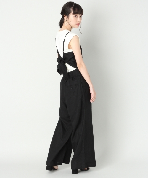 LOWRYS FARM（ローリーズファーム）の「メンアサウシロリボンサロペ　804623（サロペット/オーバーオール・レディース・ブラック/グリーン/グレー・MEDIUM/LARGE）」の18枚目の写真