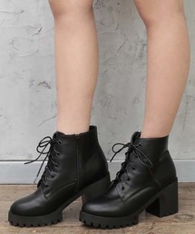 one after another NICE CLAUP | スカラップレースアップブーツ(ブーツ)