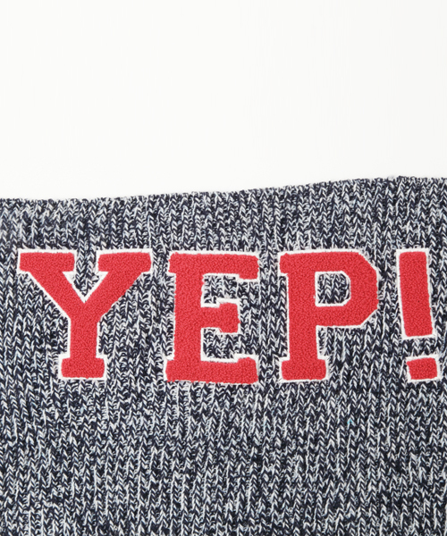 X-girl(エックスガール)の「YEP! KNIT TOP(ニット/セーター・レディース・ブラック/グレー/ネイビー・1/2)」の7枚目の写真