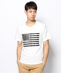 WEGO/国旗ロゴTシャツ