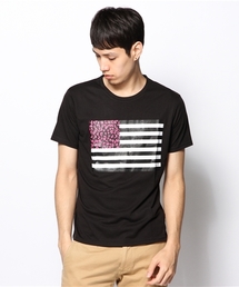 WEGO/国旗ロゴTシャツ
