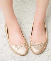 KOBE LETTUCE | ラウンドトゥリボンバレエパンプス＊レディース/フラットシューズ[I1641]神戸レタス(パンプス)