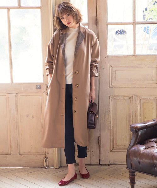 KOBE LETTUCE（コウベレタス）の「ラウンドトゥリボンバレエパンプス＊レディース/フラットシューズ[I1641]神戸レタス（パンプス・レディース・ベージュ/レッド/ブラック/ゴールド/ネイビー・L/LL/M/S）」の9枚目の写真