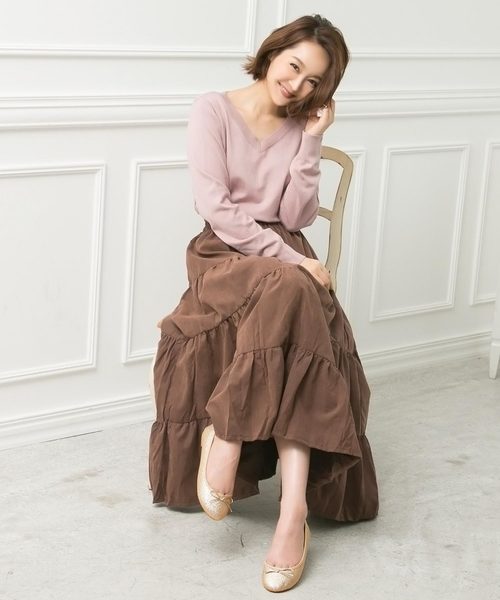 KOBE LETTUCE（コウベレタス）の「ラウンドトゥリボンバレエパンプス＊レディース/フラットシューズ[I1641]神戸レタス（パンプス・レディース・ベージュ/レッド/ブラック/ゴールド/ネイビー・L/LL/M/S）」の10枚目の写真