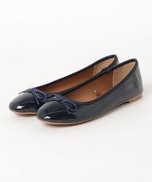 ラウンドトゥリボンバレエパンプス＊レディース/フラットシューズ[I1641]神戸レタス