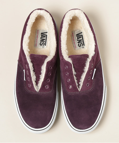 Another Edition（アナザーエディション）の「【AE×VANS】 SUED ERA★（スニーカー・レディース・ネイビー/ワイン・22.5cm/23.0cm/23.5cm/24.0cm/24.5cm/25.0cm）」の2枚目の写真