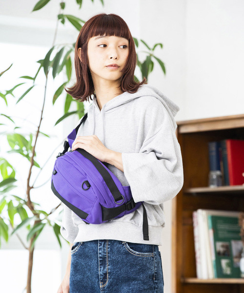WEGO（ウィゴー）の「WEGO/ウエストボディバッグ（ボディバッグ/ウエストポーチ・レディース・ブラック/パープル・FREE）」の15枚目の写真
