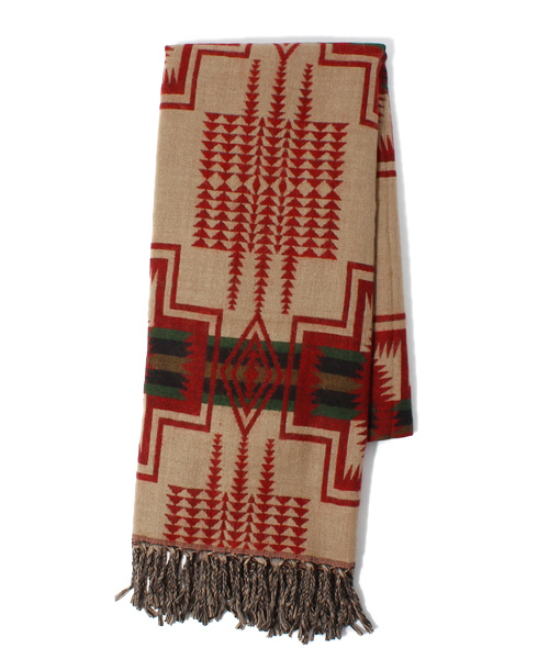 Ray BEAMS(レイビームス)の「□AGAM / ネイティブ柄 ストール(ストール/ショール・レディース・ブラック/レッド/ブルー・ONE SIZE)」の3枚目の写真