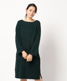 AMERICAN HOLIC | ・ボートネックラグランニットワンピース(ワンピース)