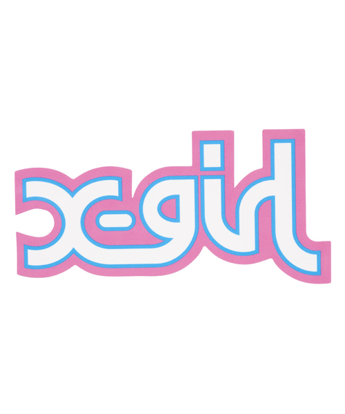 X-girl（エックスガール）の「LOGO STICKER/L（ステッカー/テープ・レディース・ブラック/レッド/ピンク/ピンク系その他/パープル/イエロー/ネイビー/ライトブルー・ONE SIZE）」の6枚目の写真