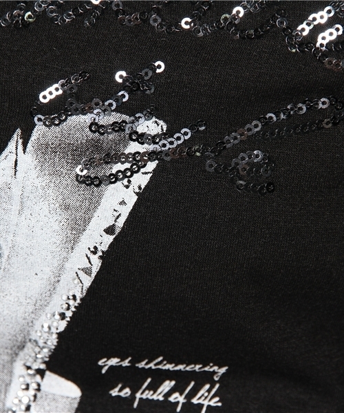 manics(マニックス)の「プリントロンT(Tシャツ/カットソー・レディース・ブラック/ホワイト・FREE)」の9枚目の写真