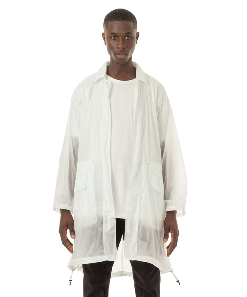 Sandinista(サンディニスタ)の「Super Light Soutien Collar Nylon Coat / 超軽量ステンカラーナイロンコート(その他アウター・メンズ・ホワイト/ブラック/オリーブ・SMALL/MEDIUM/LARGE)」の1枚目の写真