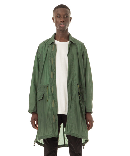 Sandinista(サンディニスタ)の「Super Light Soutien Collar Nylon Coat / 超軽量ステンカラーナイロンコート(その他アウター・メンズ・ホワイト/ブラック/オリーブ・SMALL/MEDIUM/LARGE)」の3枚目の写真